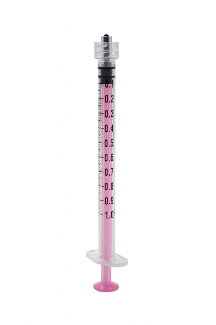 MinimLL® 1mL Low Dead Space Luer Lock - Pink