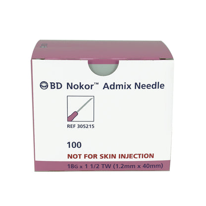 BD 305215 Nokor Admix Needle 18 G x 1-1/2 in. thin wall Needle