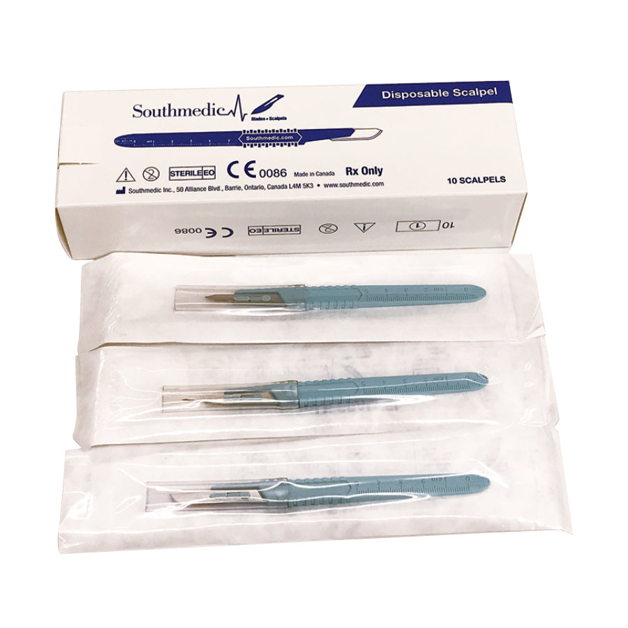 Southmedic Polymer Coated Disposable Scalpels, Box of 10