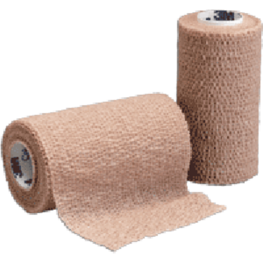 3M Coban 1584 Self-Adherent Wrap, Tan, 4" x 5 yds, Case of 18