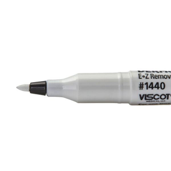 Viscot 1440-100 EZ Removable Ink Aesthetic Marker Mini Skin Markers, White, 50 ct