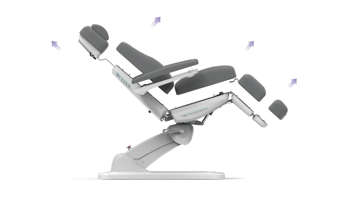 Silverfox Swivel Facial Bed with Handheld Remote