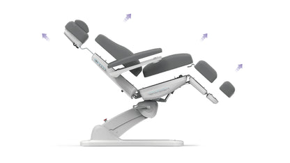 Silverfox Swivel Facial Bed with Handheld Remote