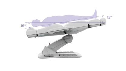 Silverfox Swivel Facial Bed with Handheld Remote and Foot Controls