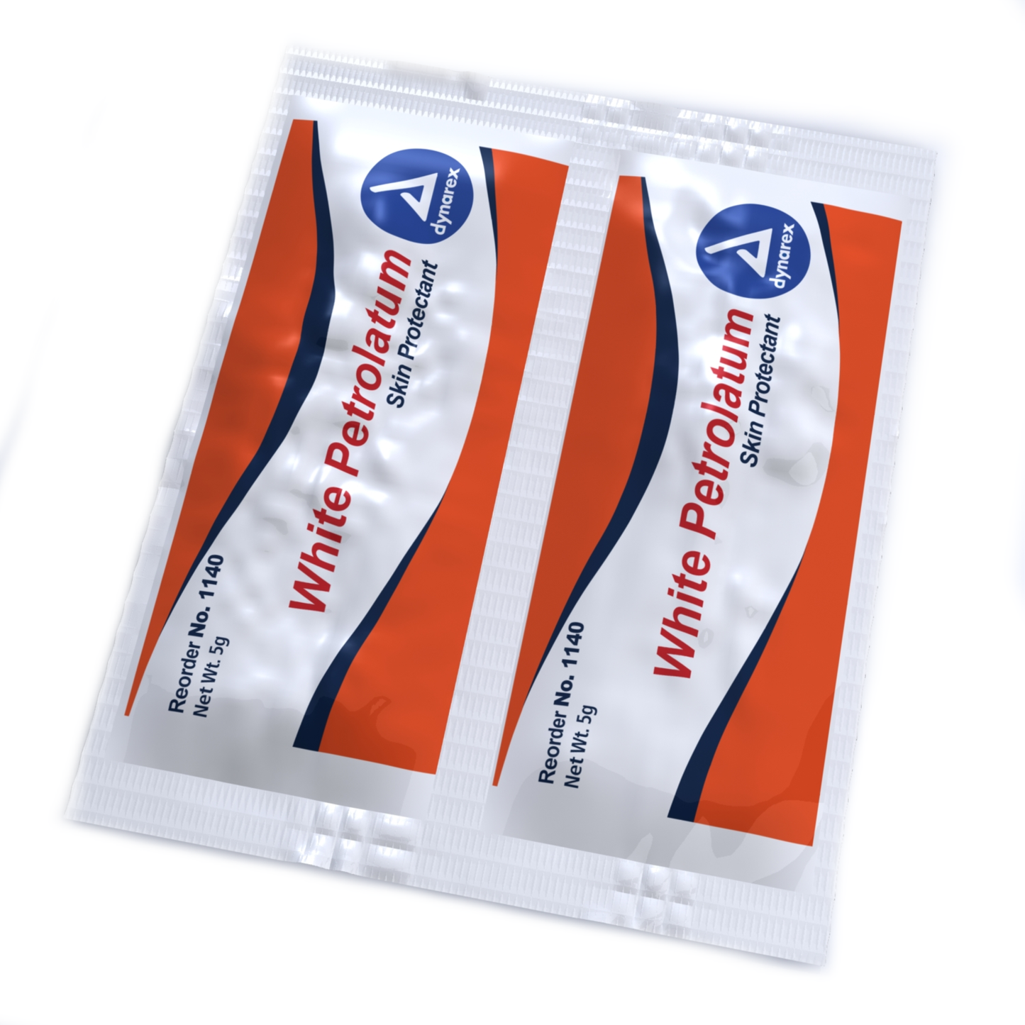 Dynarex 1140 White Petrolatum, 5g foil packs, 144/box