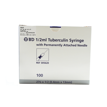 BD 305620 0.5 ml 27 G x 1/2 in. Syringe with Permanent Needle
