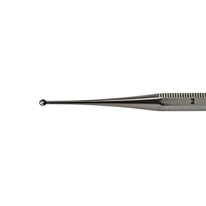 Miltex 40-58/2 Curette Excavator 5 in, Single-Ended, 2mm Diameter, With Hole