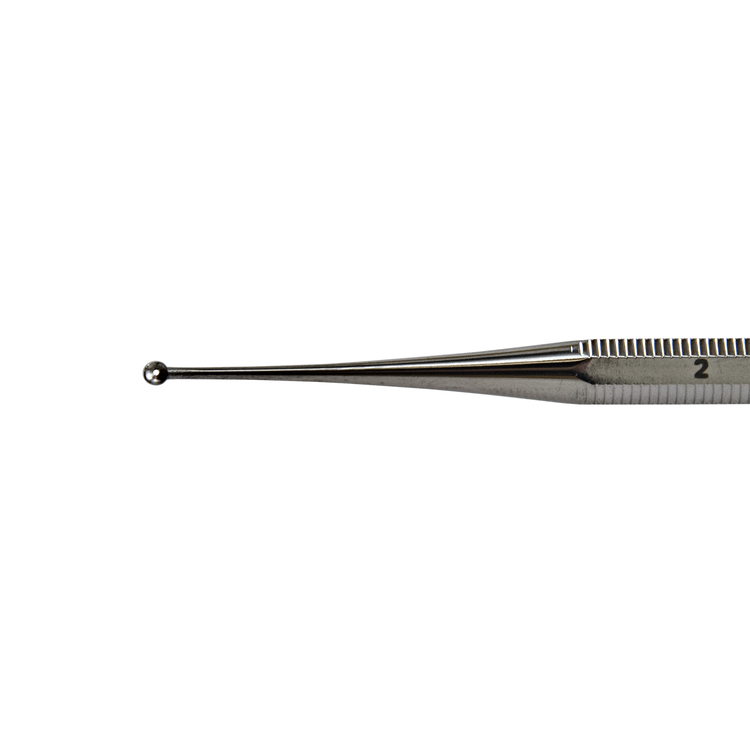Miltex 40-58/2 Curette Excavator 5 in, Single-Ended, 2mm Diameter, With Hole