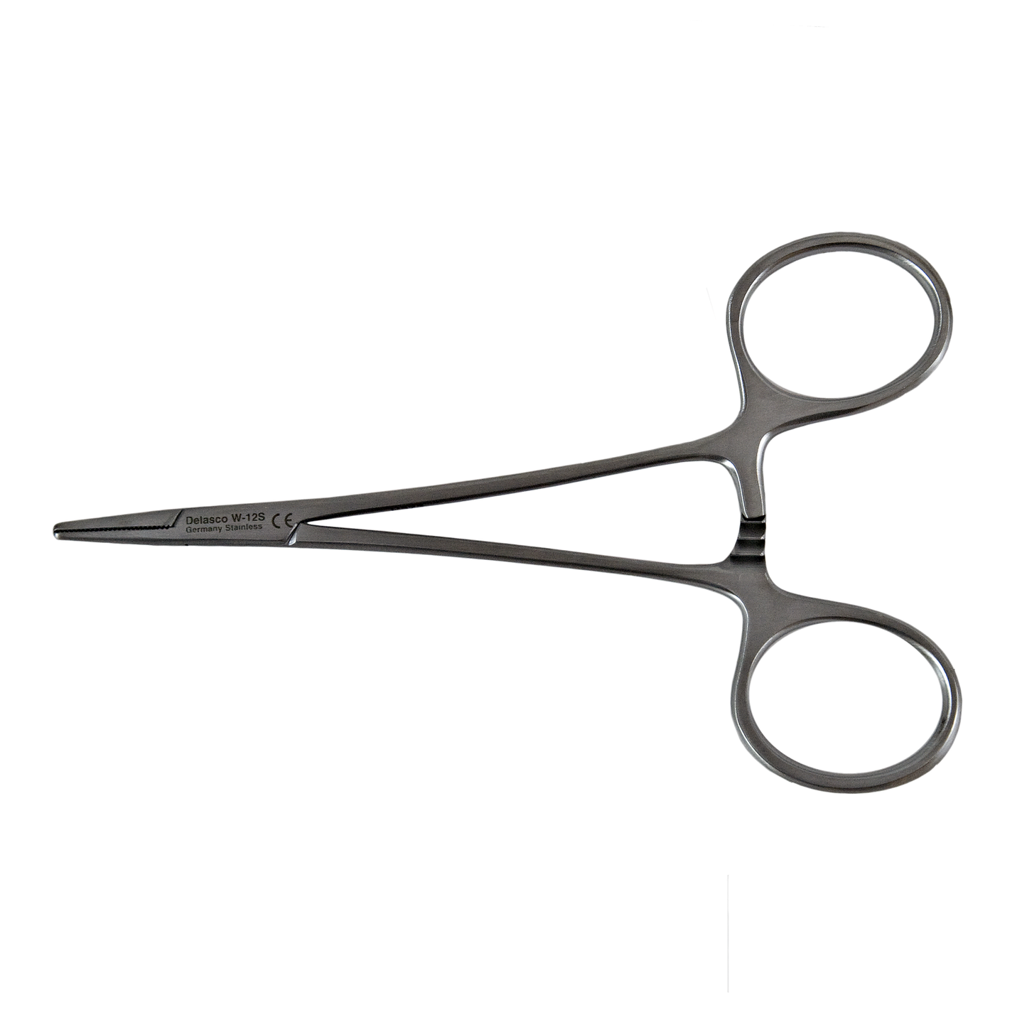 Delasco W-12S Webster Needle Holder 4.75" (12 cm) Extra Fine Serrations, Stainless Steel, Delicate