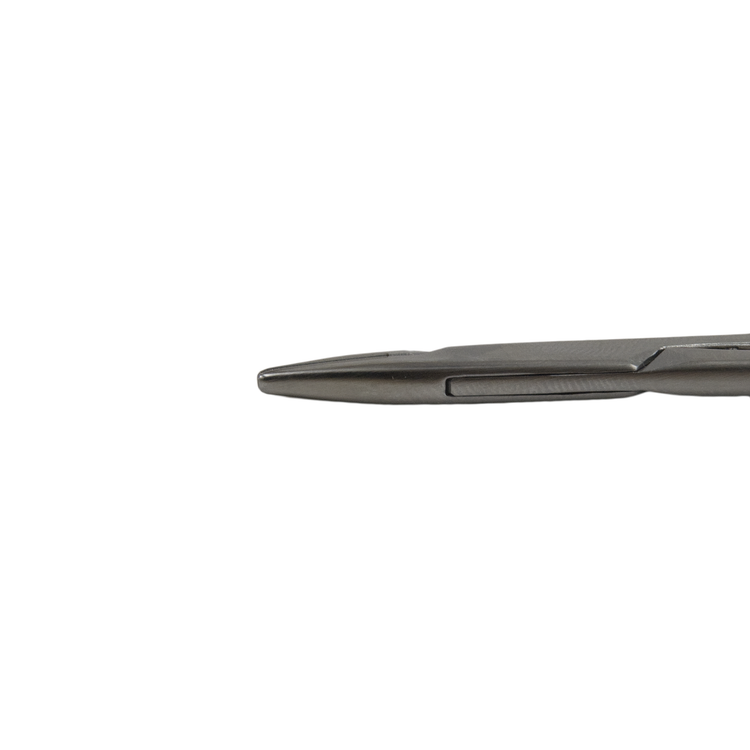 Derf Needle Holder, 4.75", Serrated, Tungsten Carbide Jaws, by Miltex