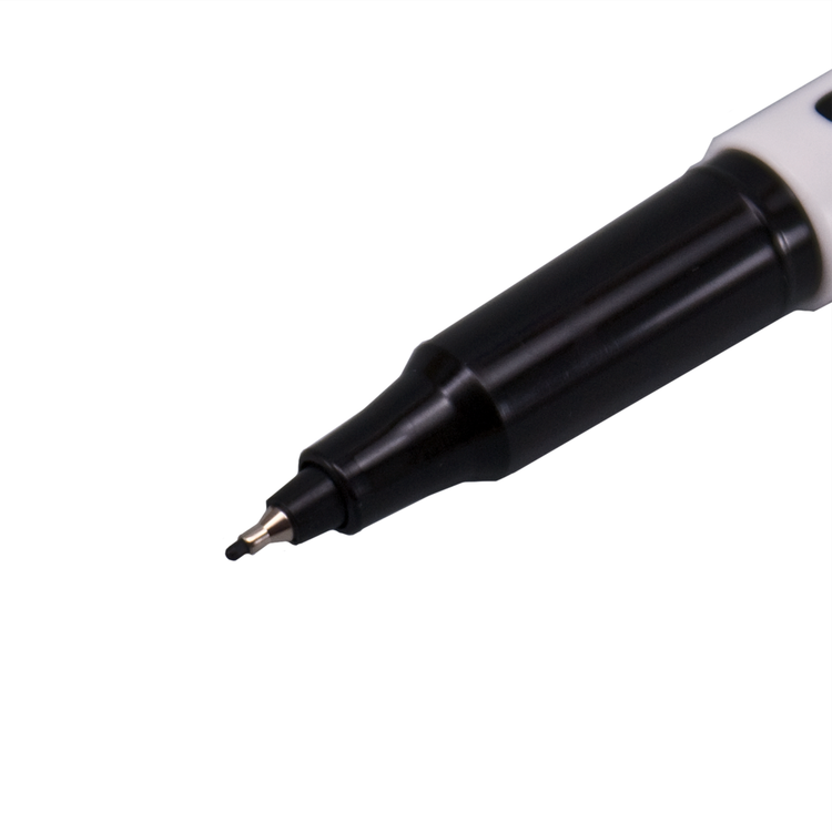 StatMark SMP-BK Ultrafine Pen, Permanent, Black, Box of 12