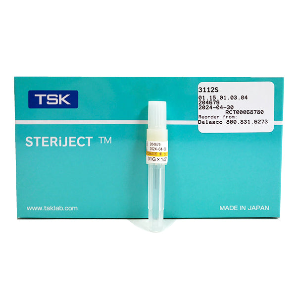 TSK STERiJECT PRE-31013 31 G x 1/2 in. Sclerotherapy Polypropylene Luer Lock Tri-beveled Needle