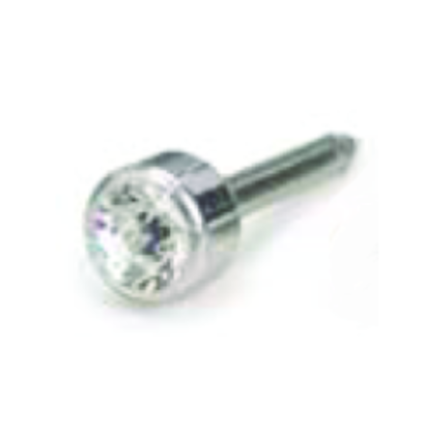 Blomdahl Earring Cassettes for use with Blomdahl Piercing Gun only, Silver Titanium Crystal, Box of 10