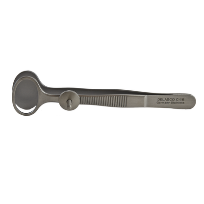 Delasco C-16 Chalazion Forceps 3.5 in Straight 11mm X 17mm