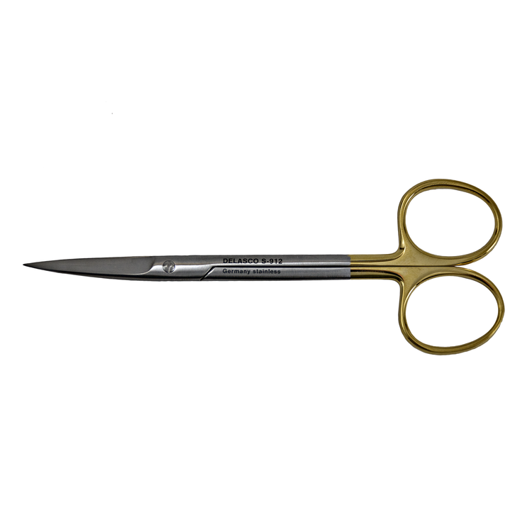 Delasco S-912 Wagner Scissors 4.75 in Curved 25mm Sharp/Sharp Tungsten Carbide
