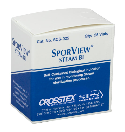 Crosstex SCS-025 SporView Steam Biological Indicator