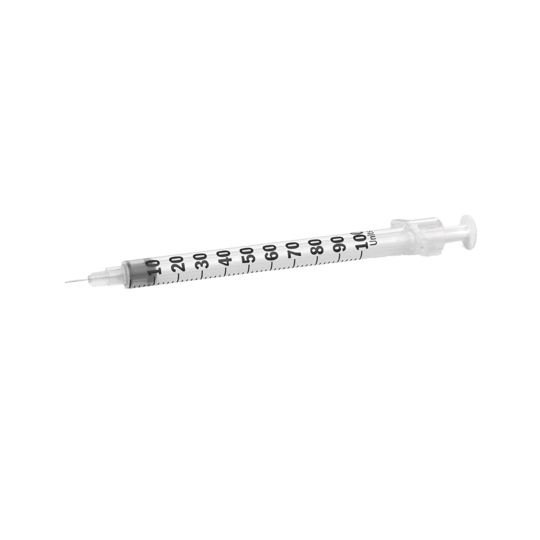 BD 324912 Ultra Fine 1 ml 31 G x 15/64 in. (6 mm) Insulin Syringe with Needle