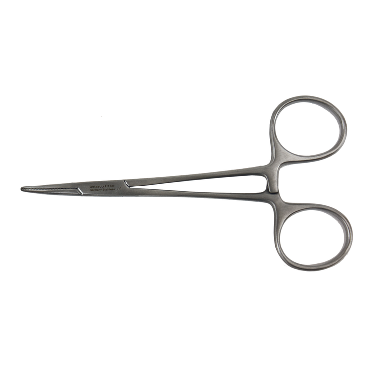 Delasco H-140 Halsted Mosquito Hemostat 5", Curved, Standard