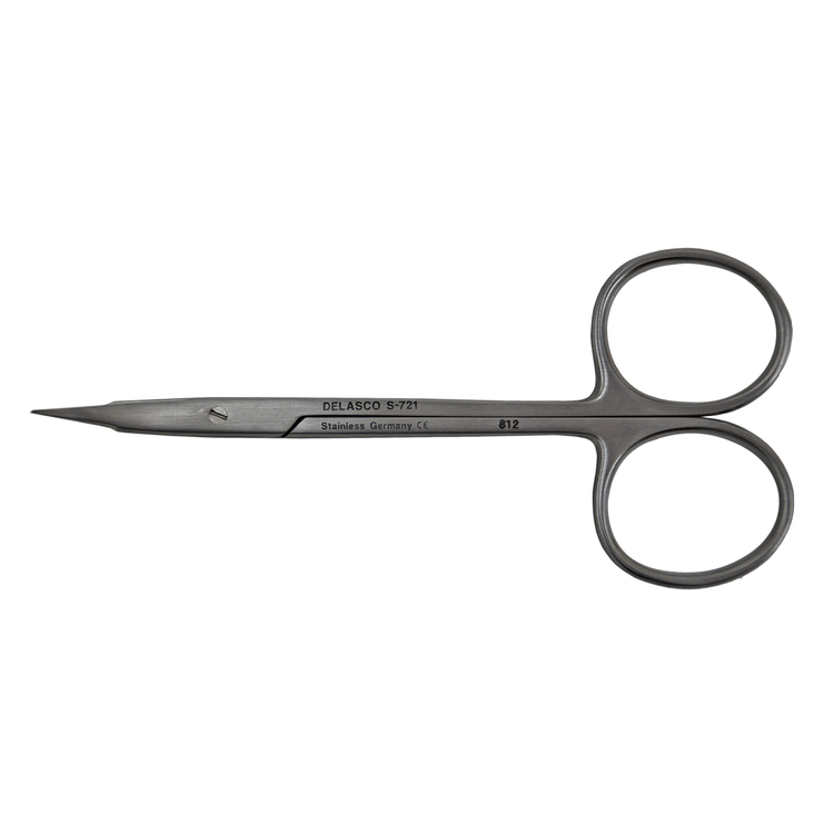 Delasco S-721 Stevens Scissors 4.25 in Curved 20mm Sharp/Sharp