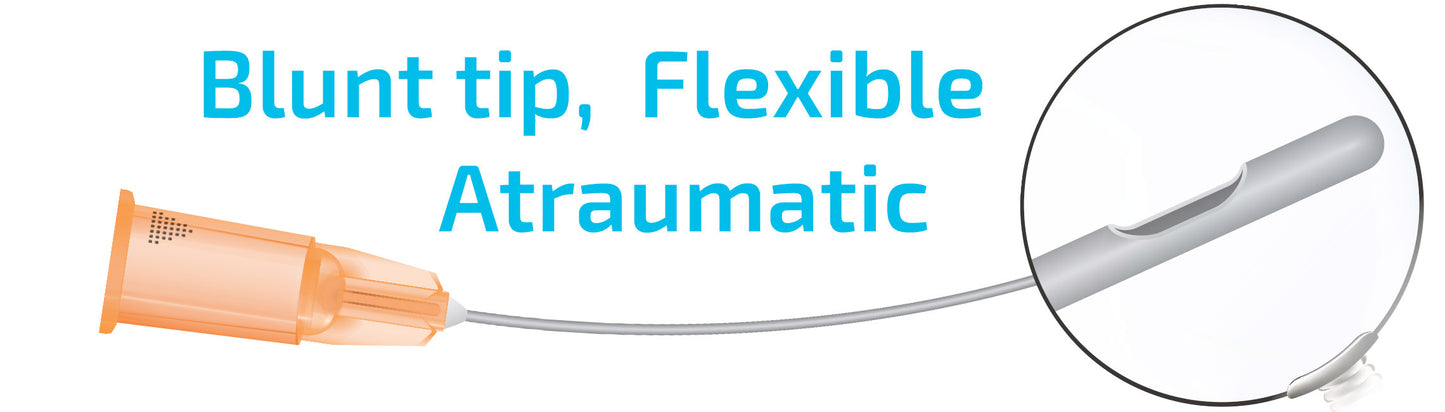 DermaSculpt 30G x 1" (25mm). Blunt Bevel Cannula