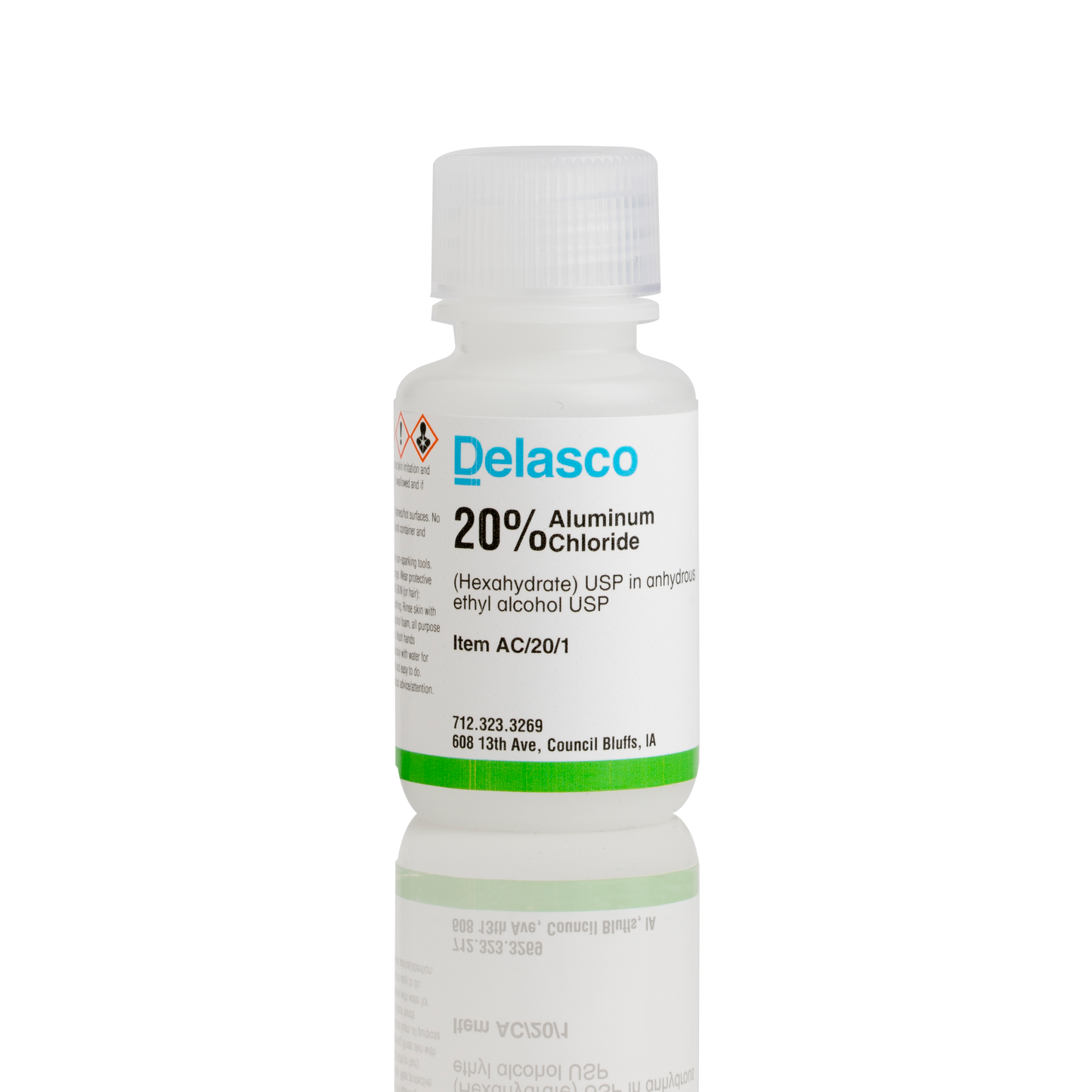 Delasco AC/20/4 Aluminum Chloride 20% in Ethanol 4 oz