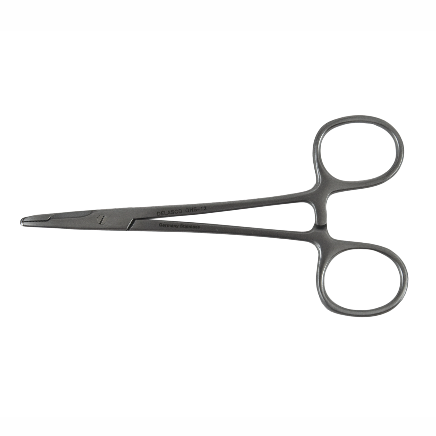 Delasco OHS-12 Olsen-Hegar Needle Holder/Scissors 4.75 in Straight 1.5mm Serrated