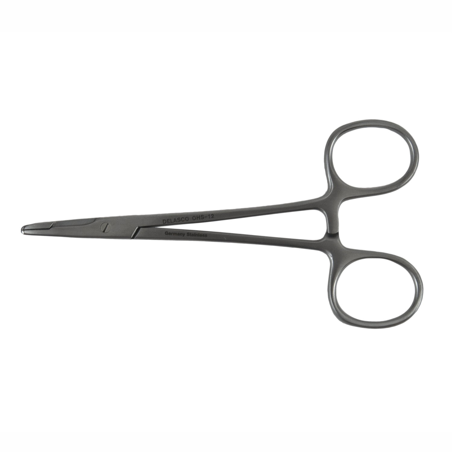 Delasco OHS-12 Olsen-Hegar Needle Holder/Scissors 4.75 in Straight 1.5mm Serrated