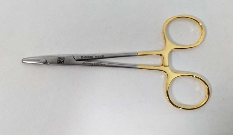 Delasco W-13CM Dextra Webster Needle Holder 5 in Straight, Smooth, Tungsten Carbide