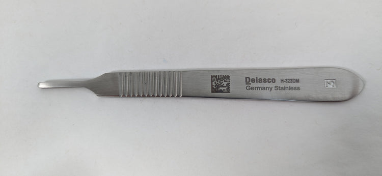 Delasco H-323DM Dextra #3 Scalpel Handle with Metric Ruler, Fits #10-15