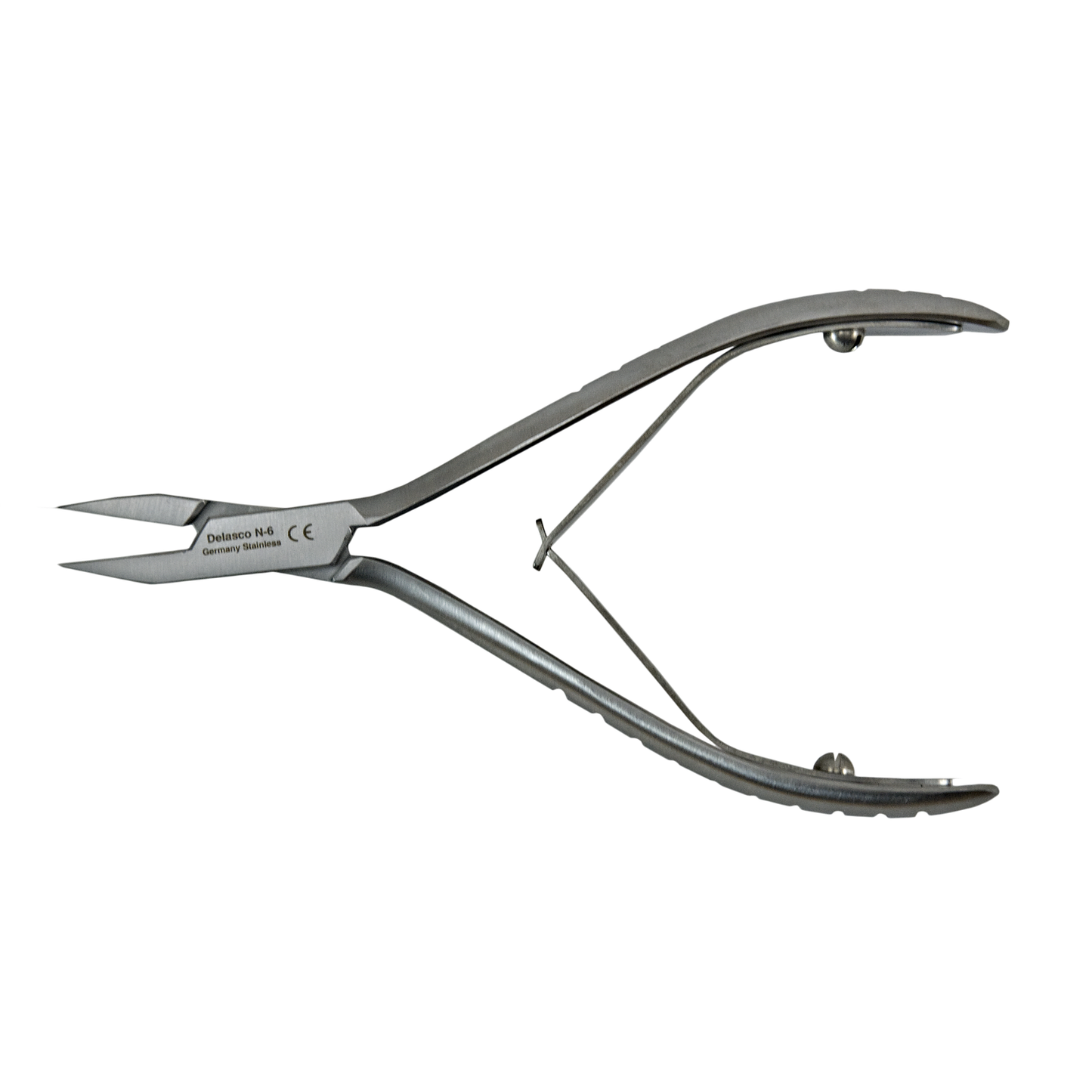 Delasco N-6 Nail Nipper 4 1/2", Straight Jaws, Double Spring, Delicate, Stainless Steel