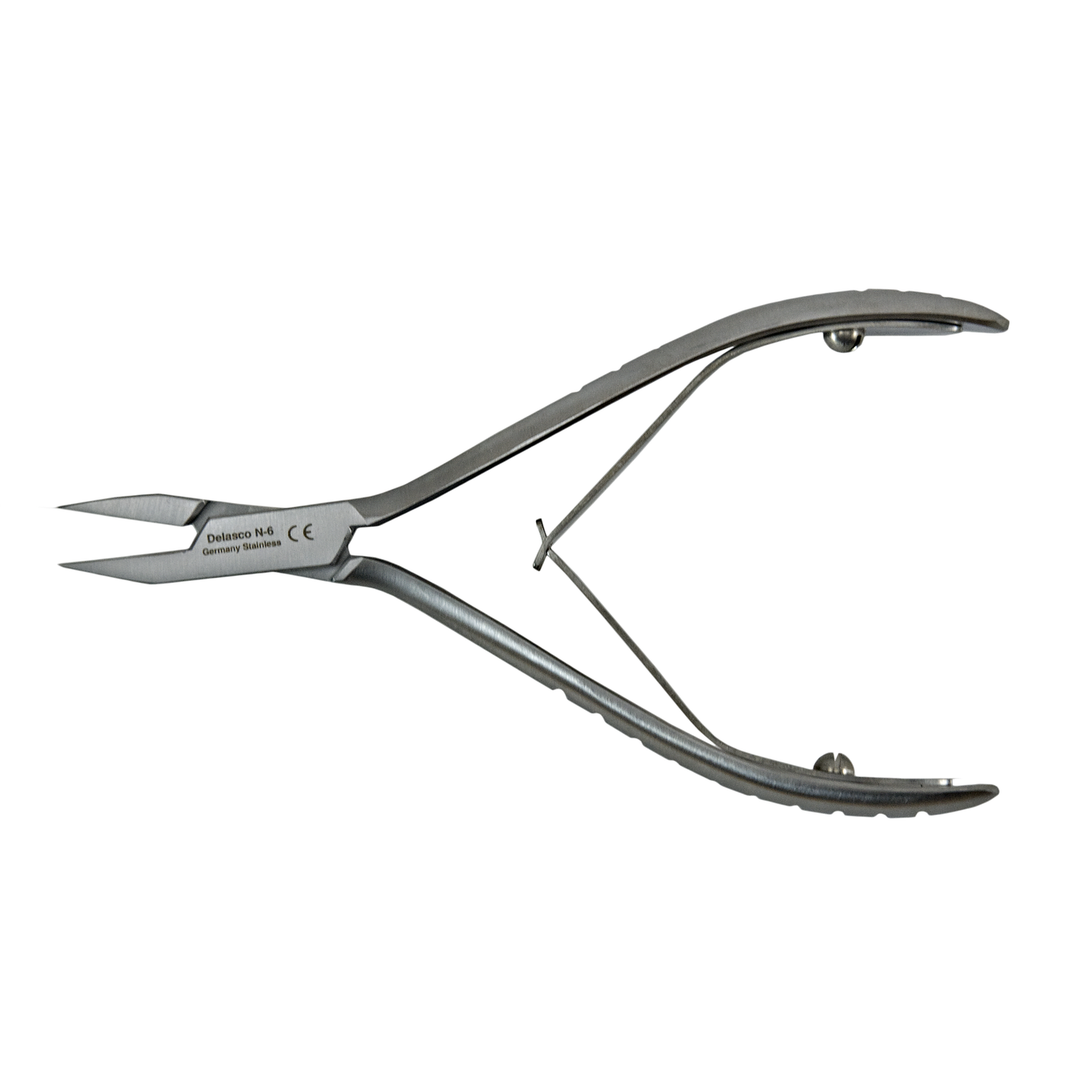 Delasco N-6 Nail Nipper 4 1/2", Straight Jaws, Double Spring, Delicate, Stainless Steel