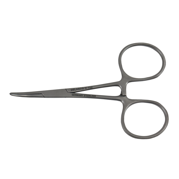 Delasco H-152 Halsted Hemostat, 3 3/4", Curved