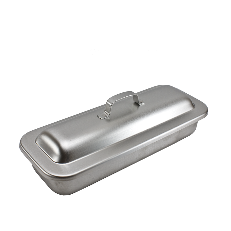 Stainless Steel Cover & Tray, 8 3/4" L x 3 1/4" W x 1 1/2" D