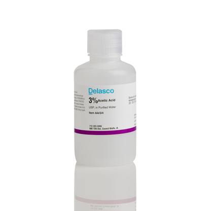 Delasco AA/3/4 Acetic Acid 3% 4 oz