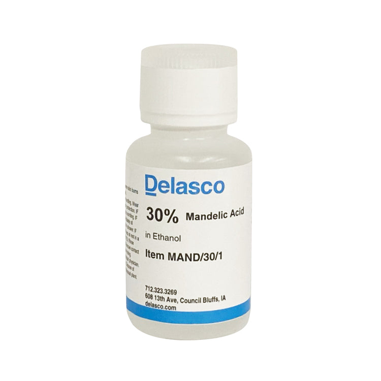Delasco MAND/30/1 Mandelic Acid Solution, 30%, 1 oz