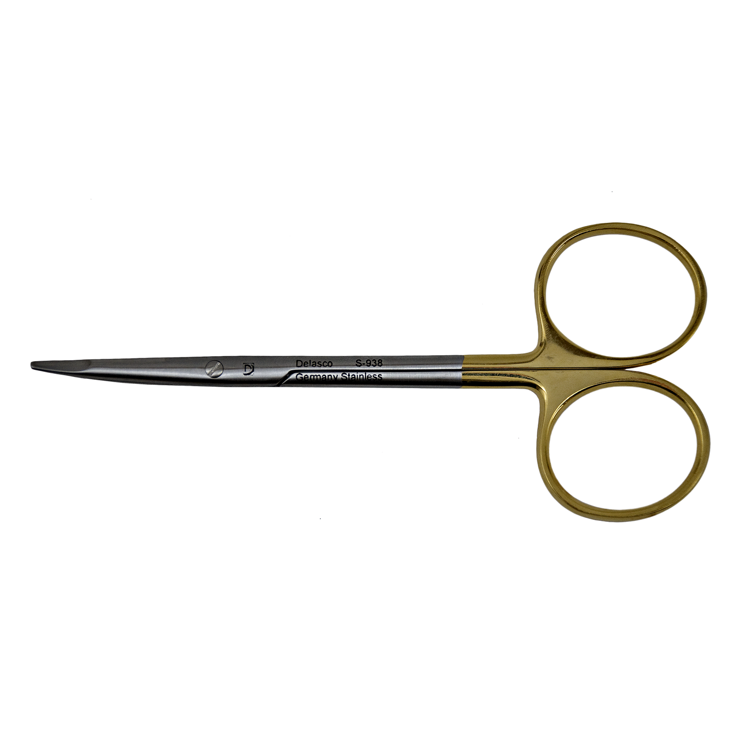 Delasco S-938 Kilner Scissors 4.5 in Curved 25mm Blunt/Blunt Tungsten Carbide