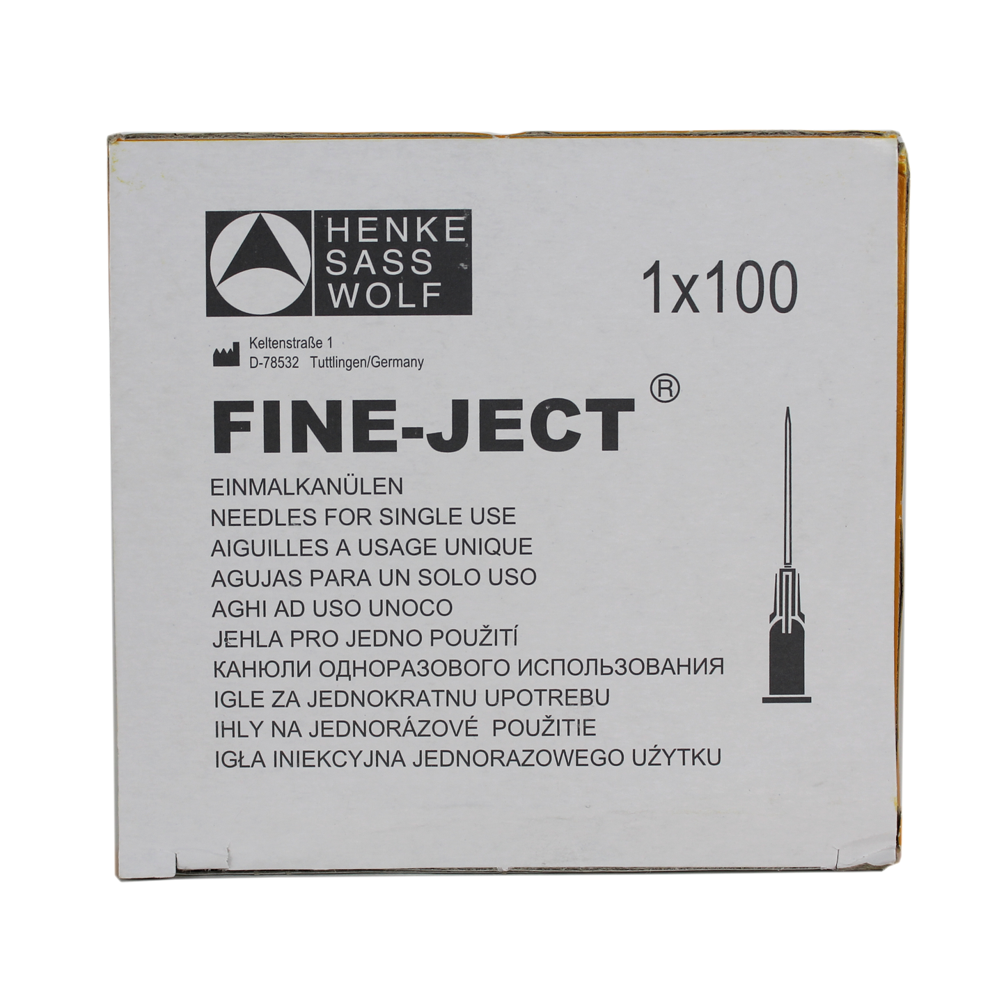 HWS 4710003012 Henke-Ject 30 G x 1/2" Hypodermic Needle