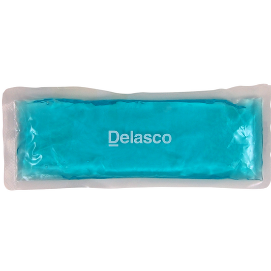 Delasco GEL/RECT Gel Rectangle 4" x 10", Blue, Each