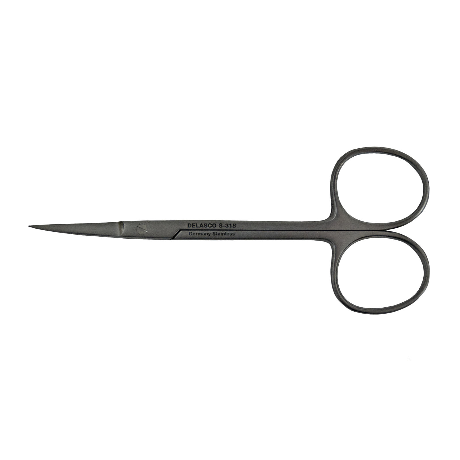 Iris Cutter Rheon Iris Scissors Curved 25mm Sharp/Serrated for Skin Tags | Delasco - Delasco
