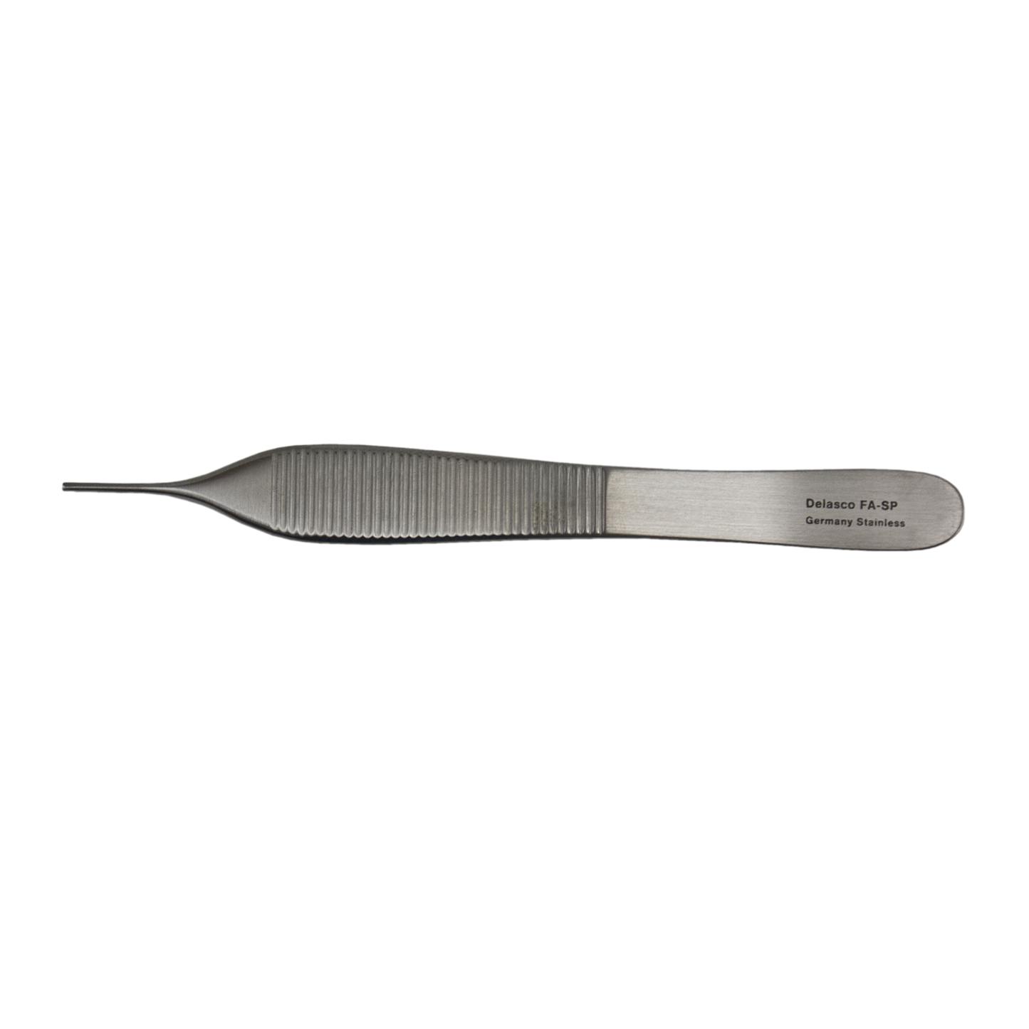 Delasco FA-SP Adson Forceps 4.75 in Straight 1.5mm 1x2 Teeth W/Platform