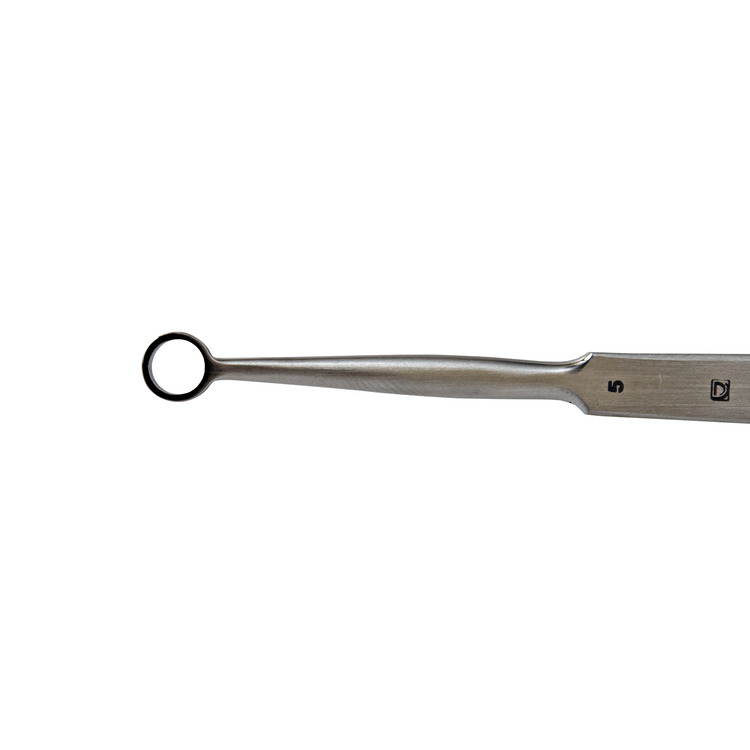 Delasco FCR-5 Fox Curette 5.5 in Straight 5mm Round