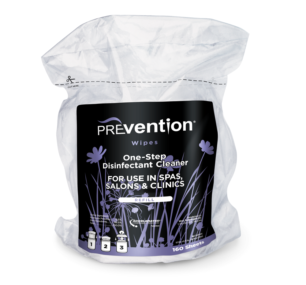 Prevention One-Step Disinfectant Cleaner Refill Wipes