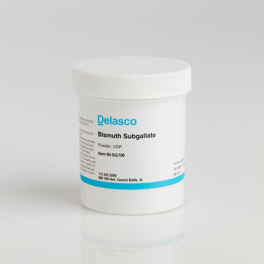 Delasco BI-SG100 Bismuth Subgallate Powder USP