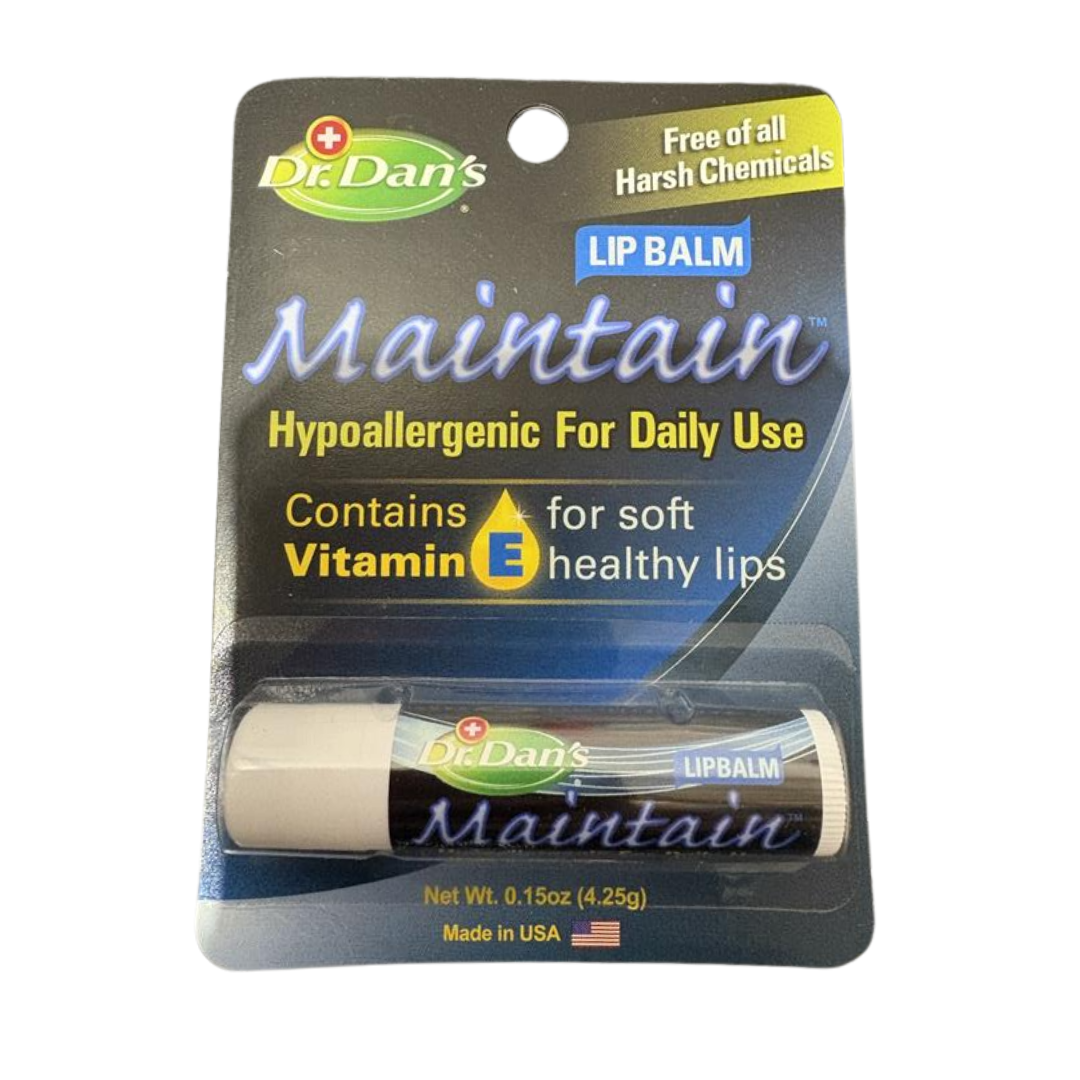 Dr. Dan's Maintain Natural Lip Balm, One Tube