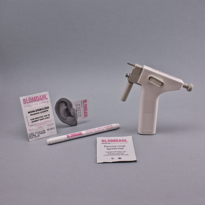 Blomdahl Mini Ear Piercing Gun with accessories