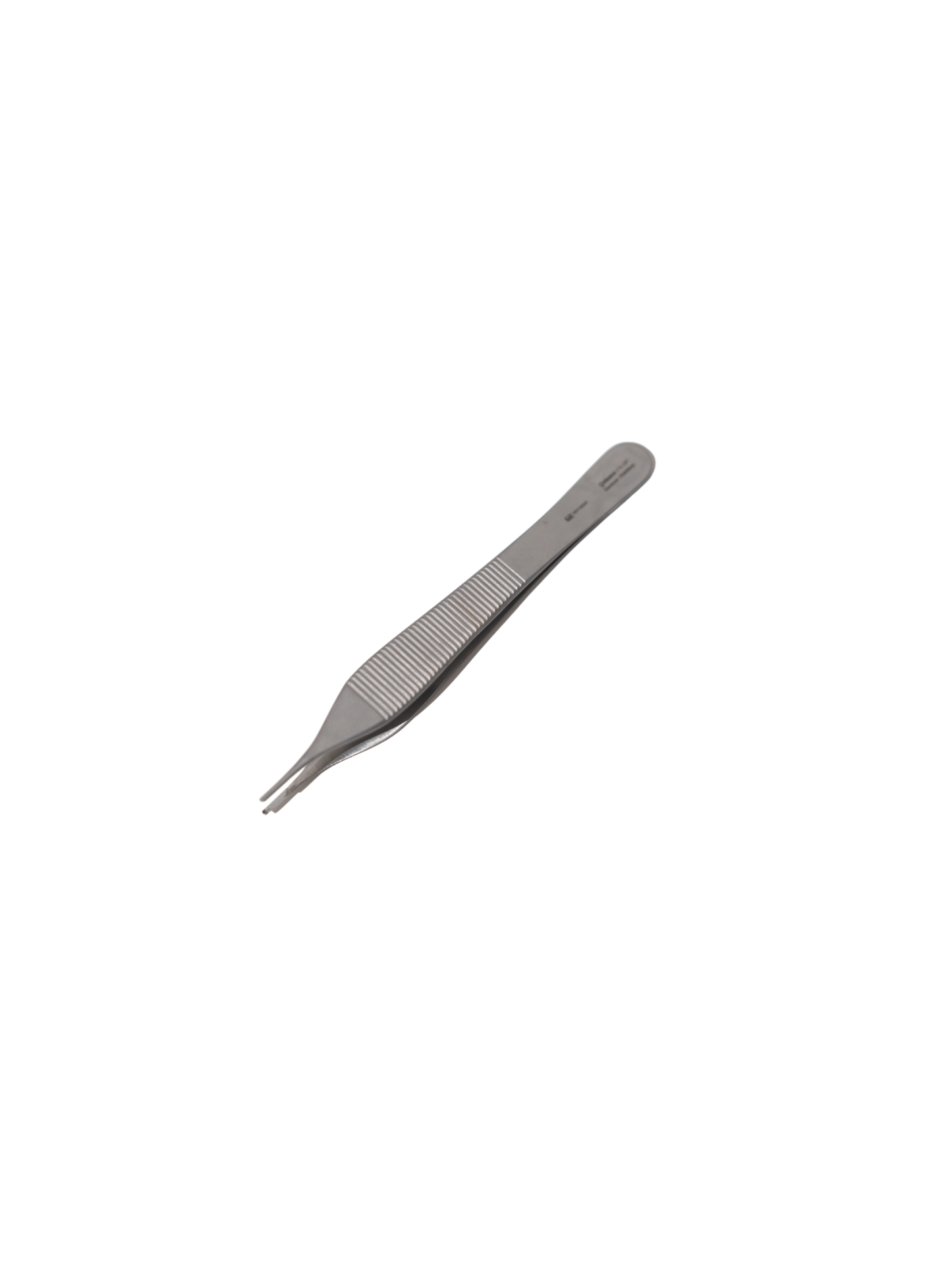 Delasco FA-SPM Dextra Adson Forceps 4.75 in Straight 1.5mm 1x2 Teeth W/Platform
