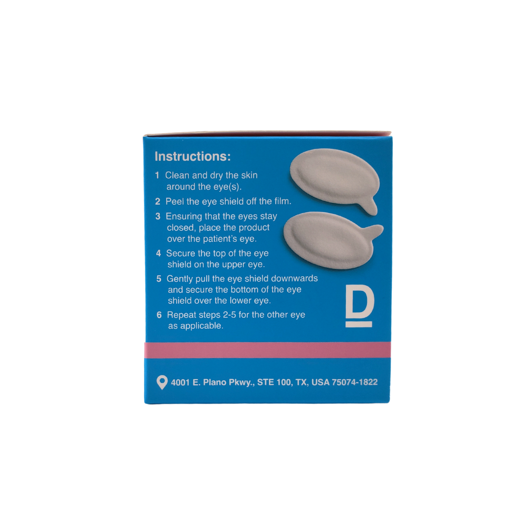 Delasco Derm Eye Shields - FDA Class 1 Eye Protection for Standard Procedures 100/Box