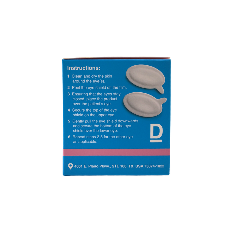 Delasco Derm Eye Shields - FDA Class 1 Eye Protection for Standard Procedures 100/Box