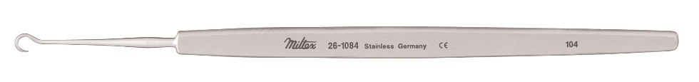 Miltex 26-1084 Frazier Skin Dura Hook 5 in 3.5mm Diameter. Single, Sharp