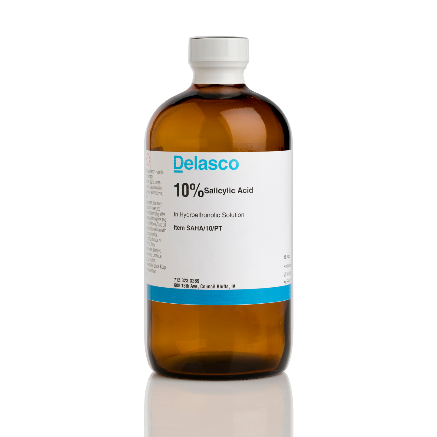 Delasco SAHA/10/PT Salicylic Acid 10% in Hydroethanolic Solution pint